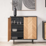 Hailee 2 Door Bar Cabinet from Roseland Furniture