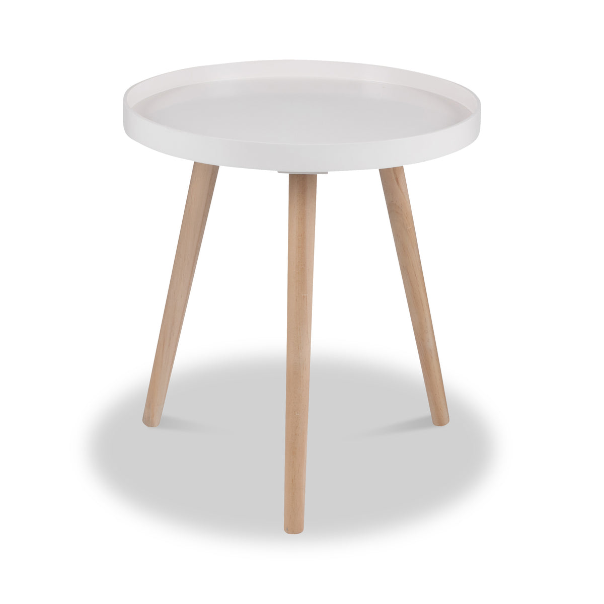 Halston Blush Wood Side Table from Roseland Furniture