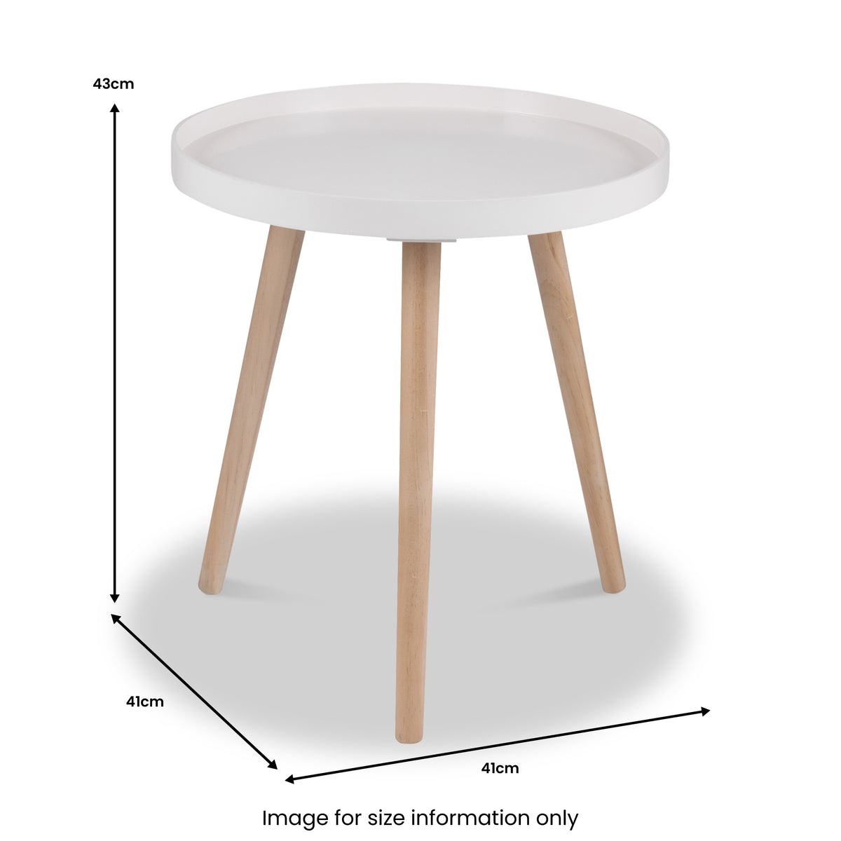 Halston Blush Wood Side Table from Roseland Furniture