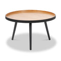 Hammond Natural and Black Wood Coffee Table from Roseland Furniture