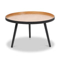 Hammond Natural and Black Wood Coffee Table from Roseland Furniture