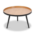 Hammond Natural and Black Wood Coffee Table from Roseland Furniture