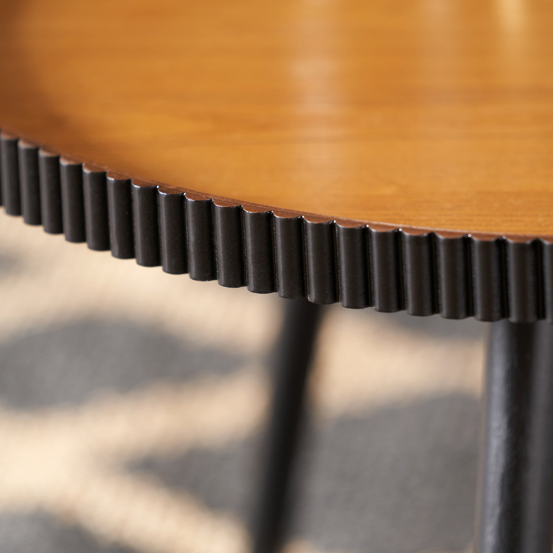 Hammond Natural and Black Wood Coffee Table from Roseland Furniture