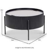 Henderson Black Storage Coffee Table from Roseland Furniture