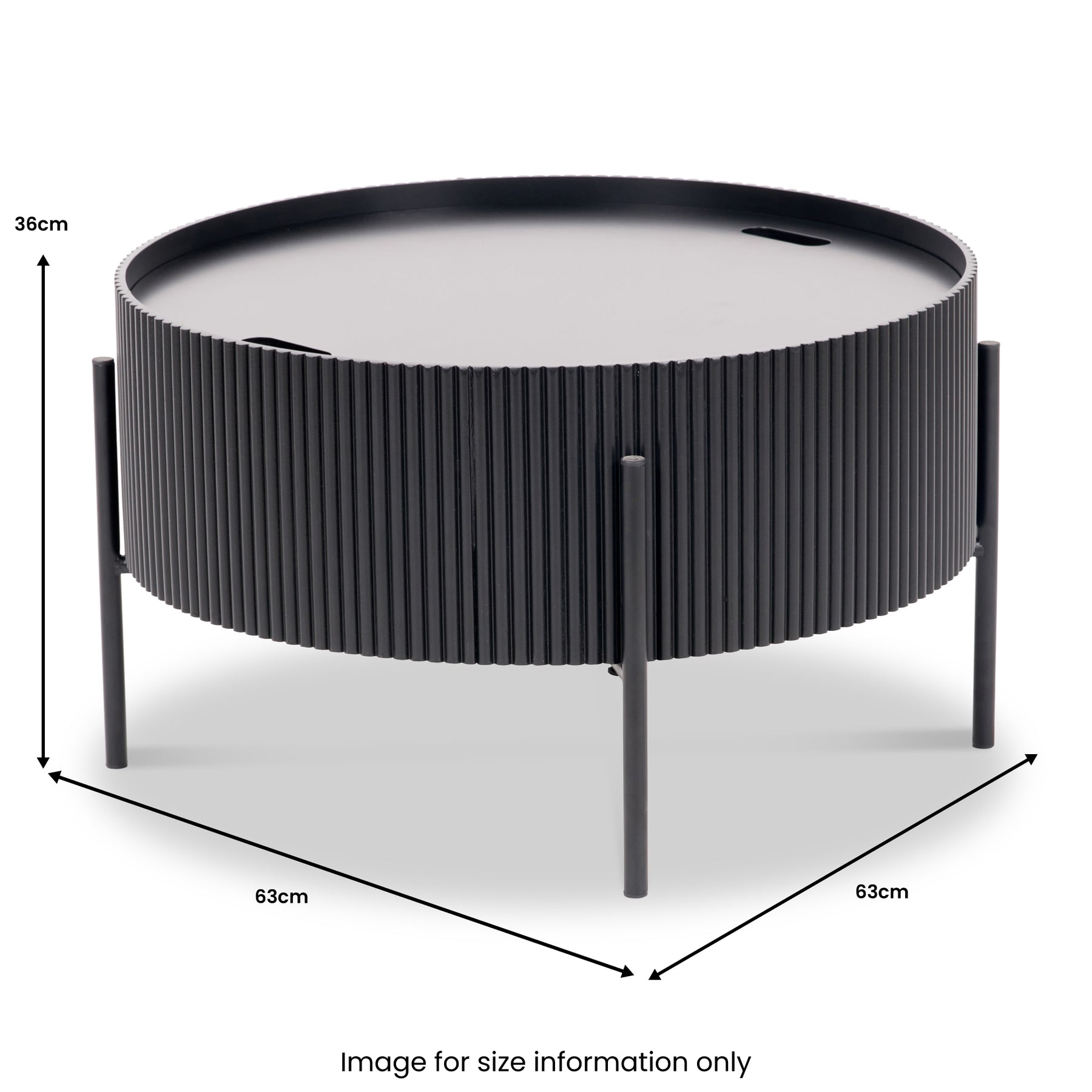 Henderson Black Storage Coffee Table from Roseland Furniture