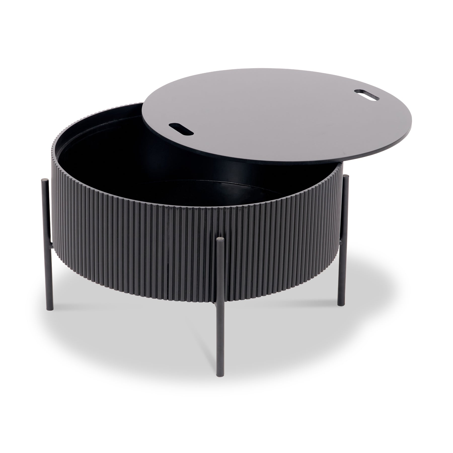 Henderson Black Storage Coffee Table from Roseland Furniture