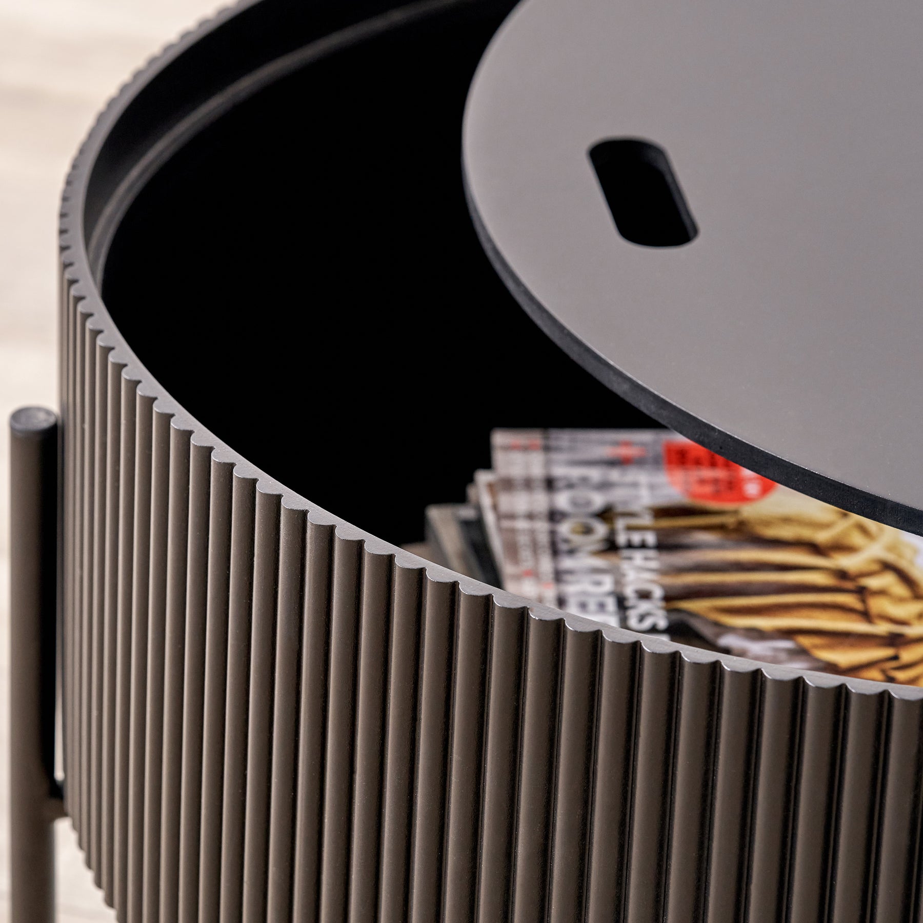 Henderson Black Storage Coffee Table from Roseland Furniture