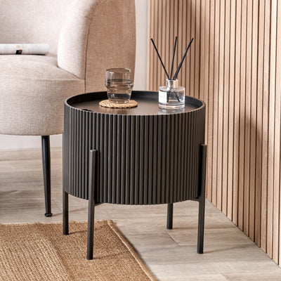 Henderson Fluted Edge Storage Side Table