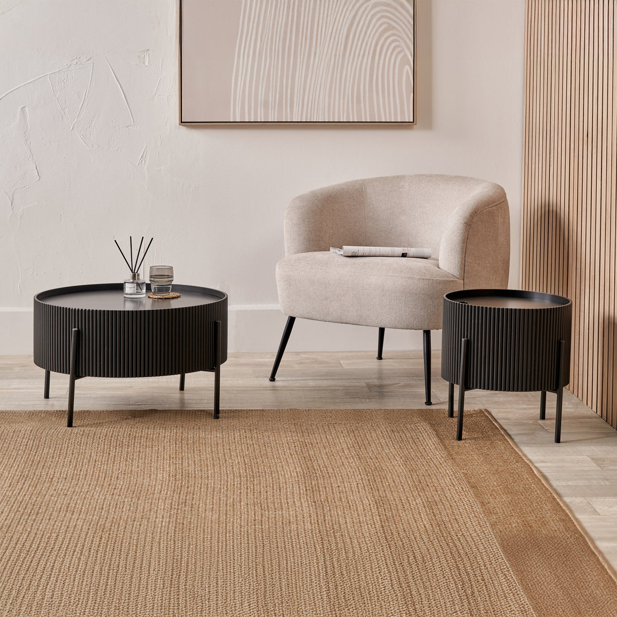Henderson Black Side Table from Roseland Furniture