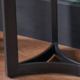 Hendrick White Marble and Black Metal Console Table from Roseland Furniture