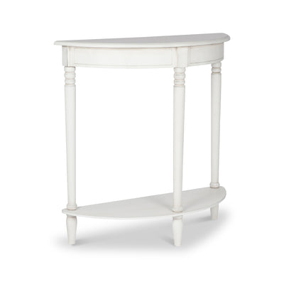 Heritage Pine Half Moon Console Table