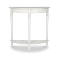 Heritage White Pine Wood Half Moon Console Table from Roseland Furniture