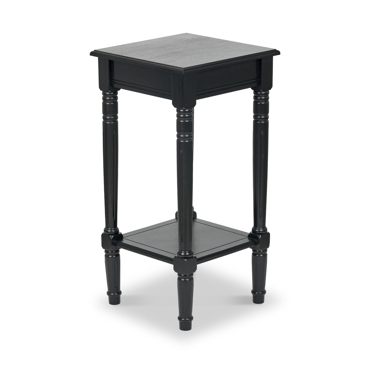 Heritage Black Pine Wood Accent Table from Roseland Furniture