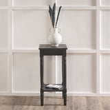 Heritage Black Pine Wood Accent Table from Roseland Furniture