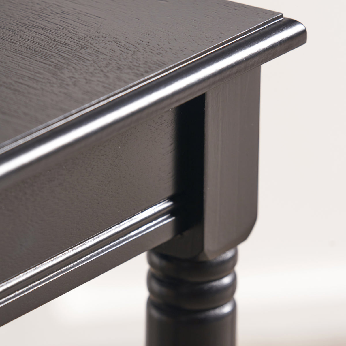 Heritage Black Pine Wood Accent Table from Roseland Furniture