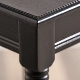 Heritage Black Pine Wood Accent Table from Roseland Furniture