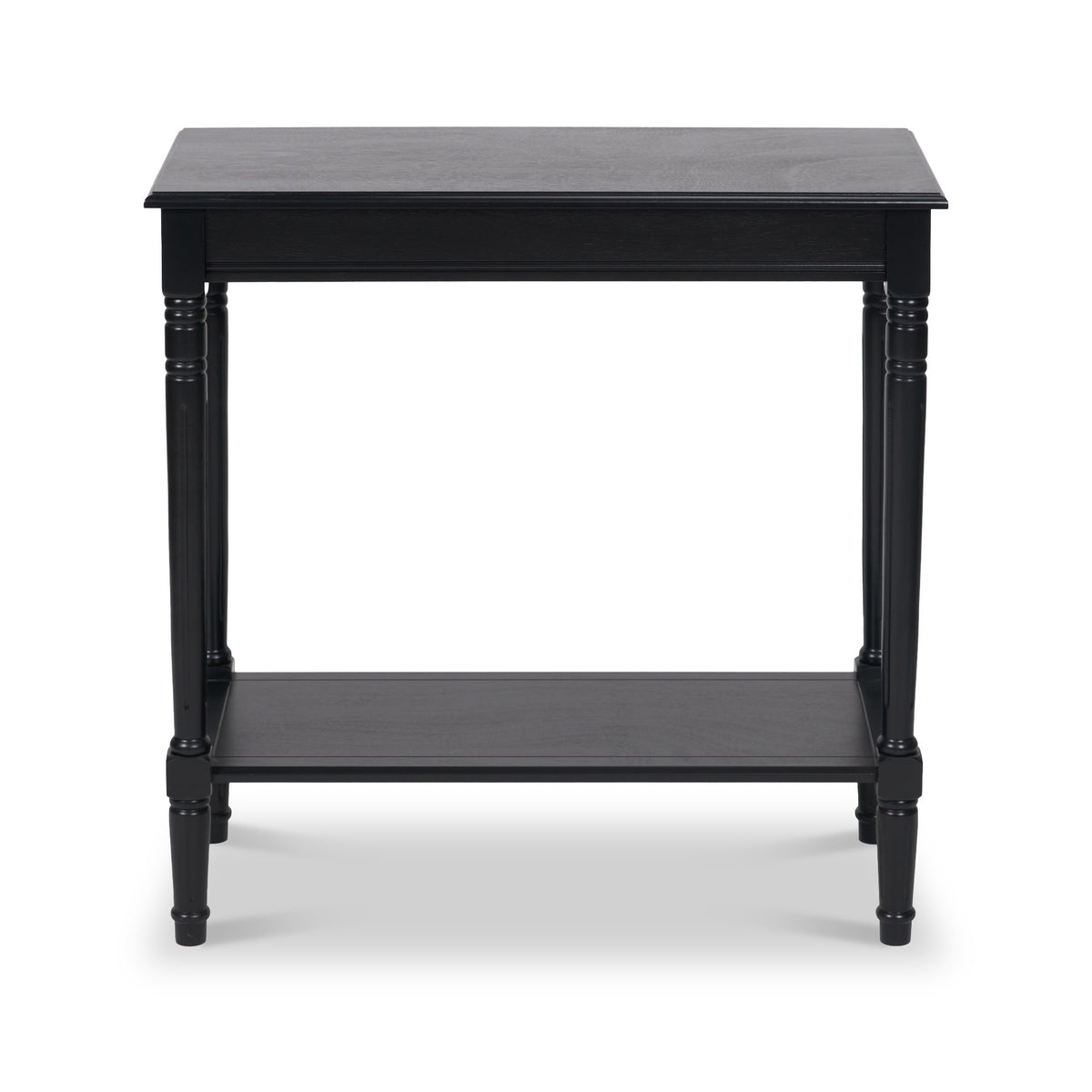 Heritage Black Pine Wood Console Table from Roseland Furniture