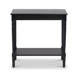 Heritage Black Pine Wood Console Table from Roseland Furniture