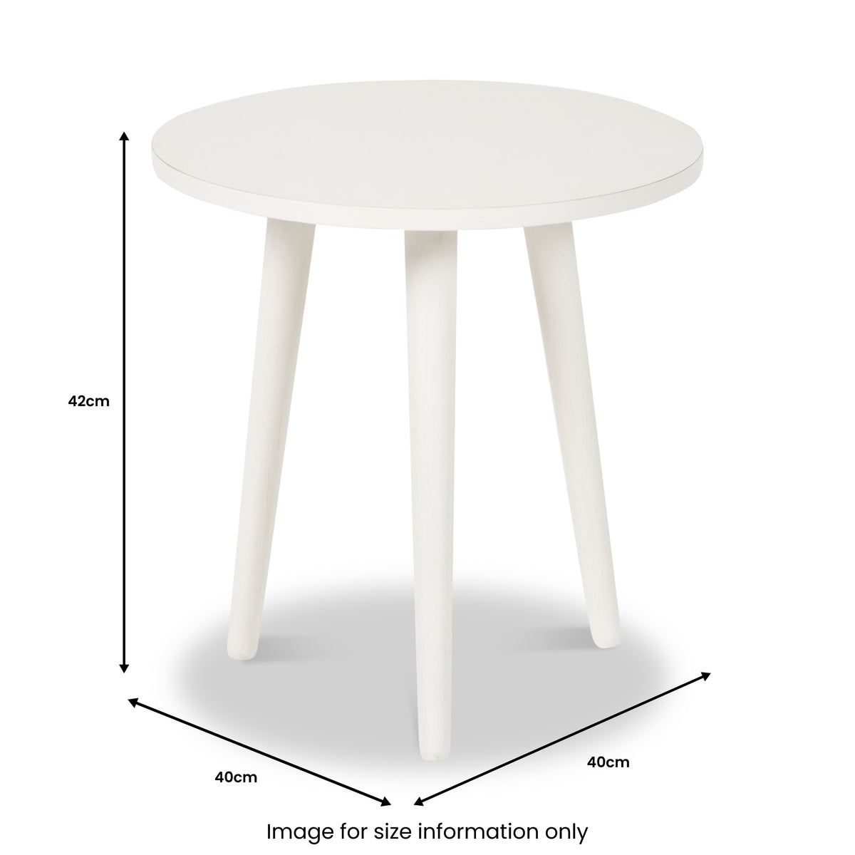 Croft Linen Pine Wood Side Table from Roseland Furniture