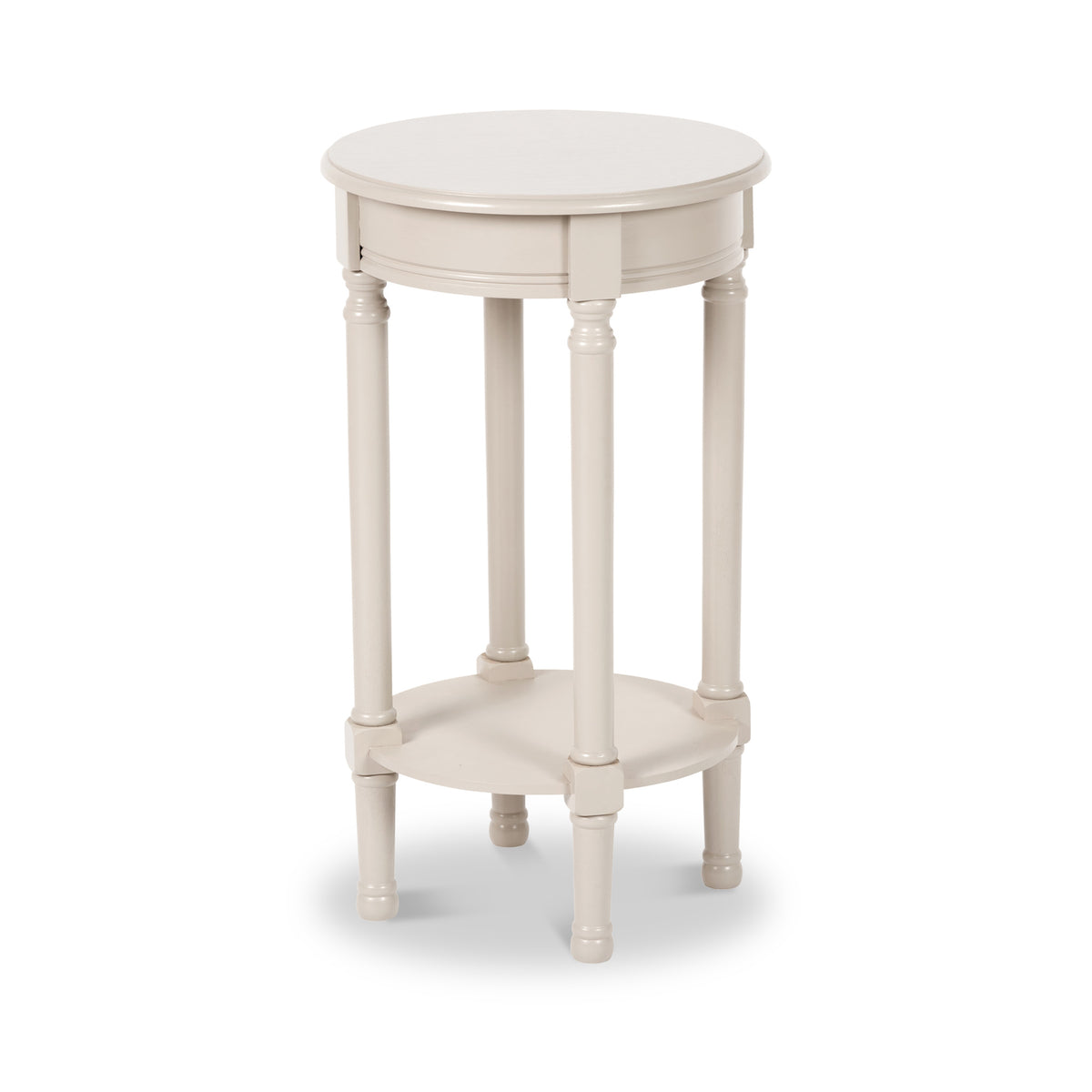 Heritage Putty Pine Wood Round Accent Table from Roseland Furniture