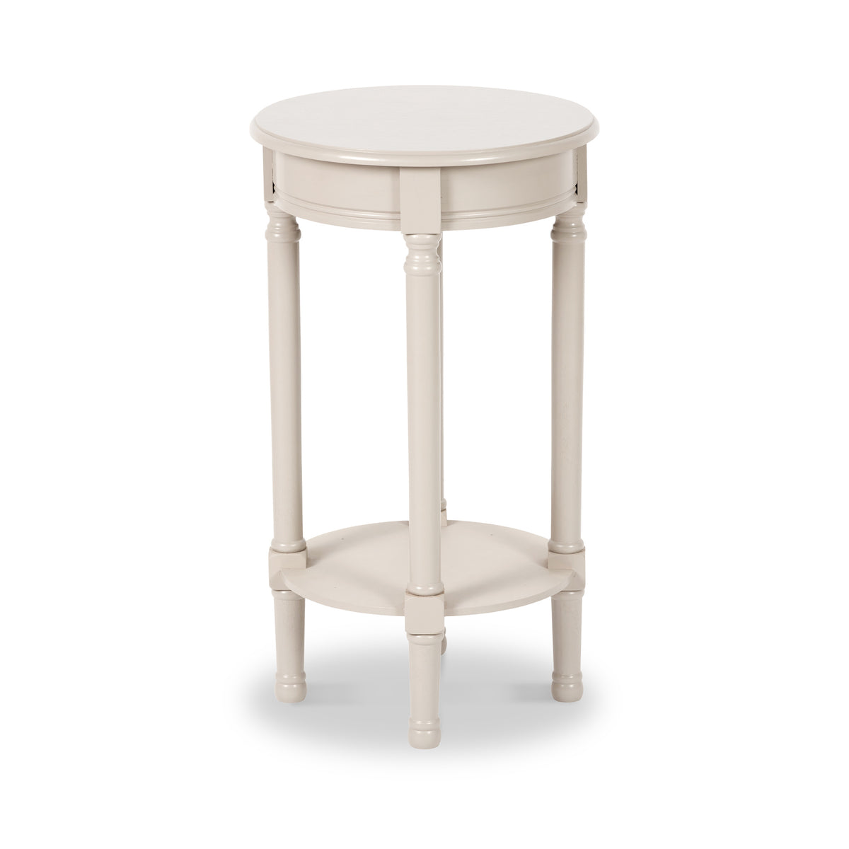 Heritage Putty Pine Wood Round Accent Table from Roseland Furniture