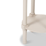 Heritage Putty Pine Wood Round Accent Table from Roseland Furniture