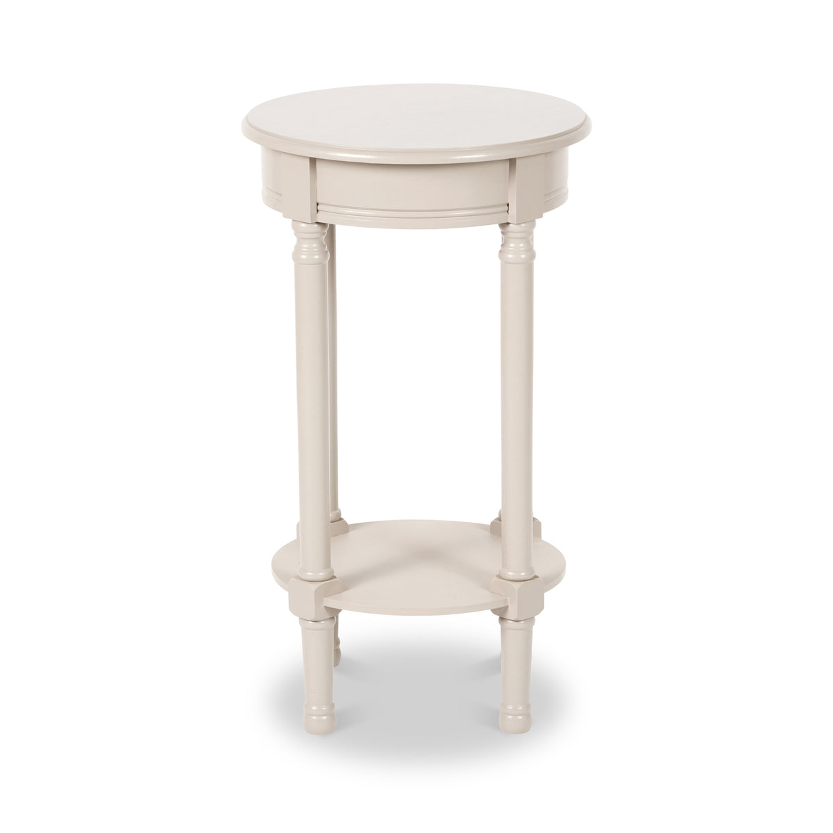 Heritage Putty Pine Wood Round Accent Table from Roseland Furniture