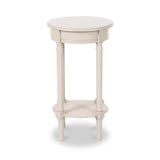 Heritage Putty Pine Wood Round Accent Table from Roseland Furniture