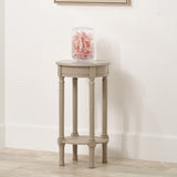 Heritage Putty Pine Wood Round Accent Table from Roseland Furniture