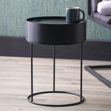Hugo Black Storage Table from Roseland Furniture
