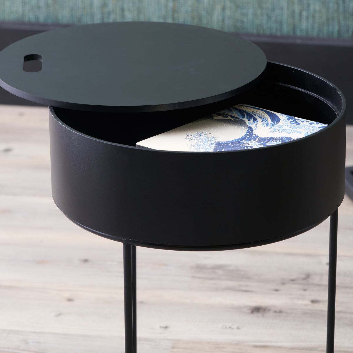 Hugo Black Storage Table from Roseland Furniture