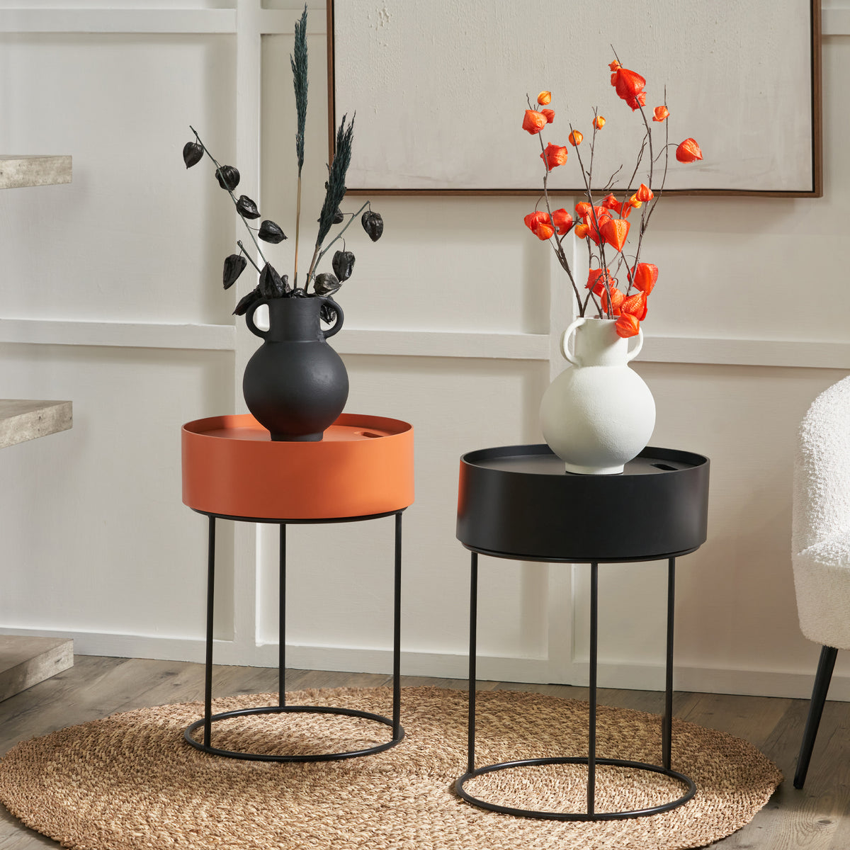 Hugo Black Storage Table from Roseland Furniture