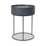 Hugo Dark Grey Wood Storage Table from Roseland Furniture