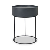 Hugo Dark Grey Wood Storage Table from Roseland Furniture