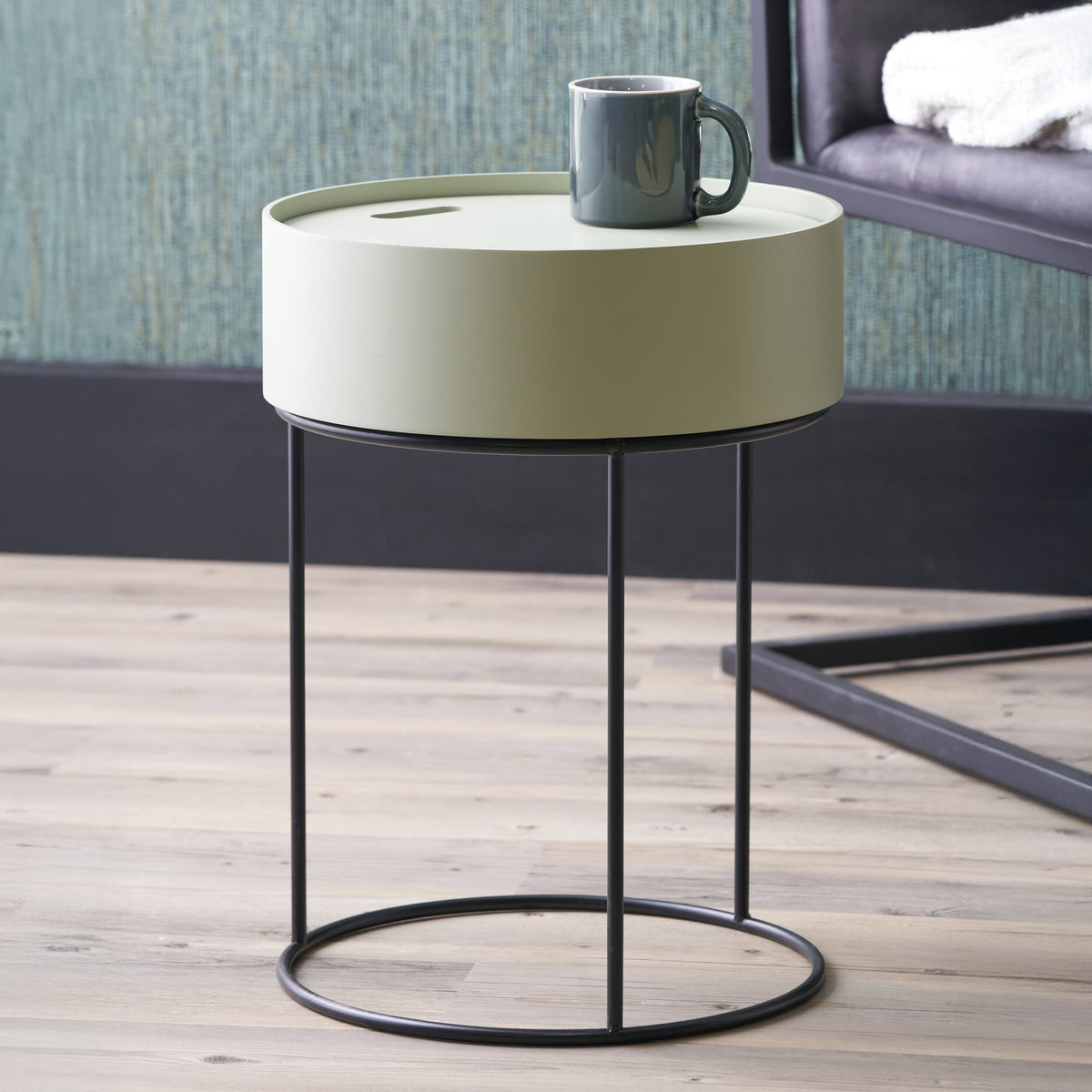 Hugo Sage Green Storage Table from Roseland Furniture