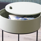 Hugo Sage Green Storage Table from Roseland Furniture