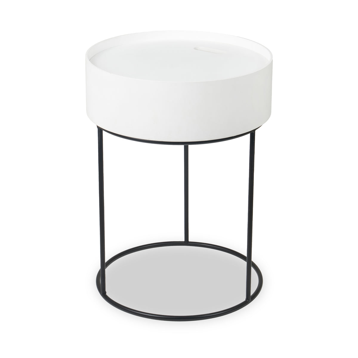 Hugo White Storage Table from Roseland Furniture