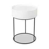 Hugo White Storage Table from Roseland Furniture
