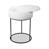 Hugo White Storage Table from Roseland Furniture