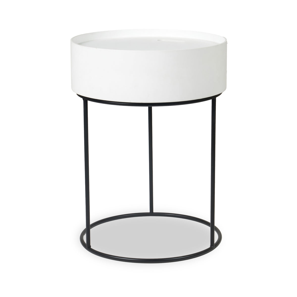 Hugo White Storage Table from Roseland Furniture