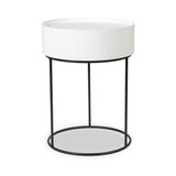 Hugo White Storage Table from Roseland Furniture