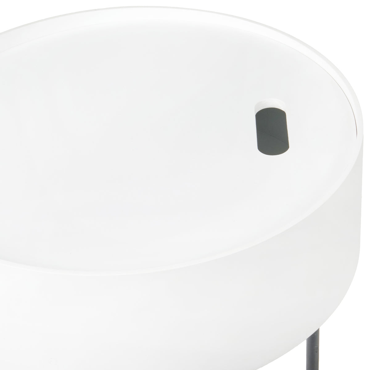 Hugo White Storage Table from Roseland Furniture