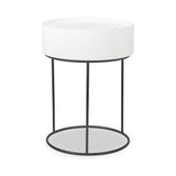 Hugo White Storage Table from Roseland Furniture