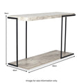 Jersey Concrete Effect Console Table from Roseland Furniture