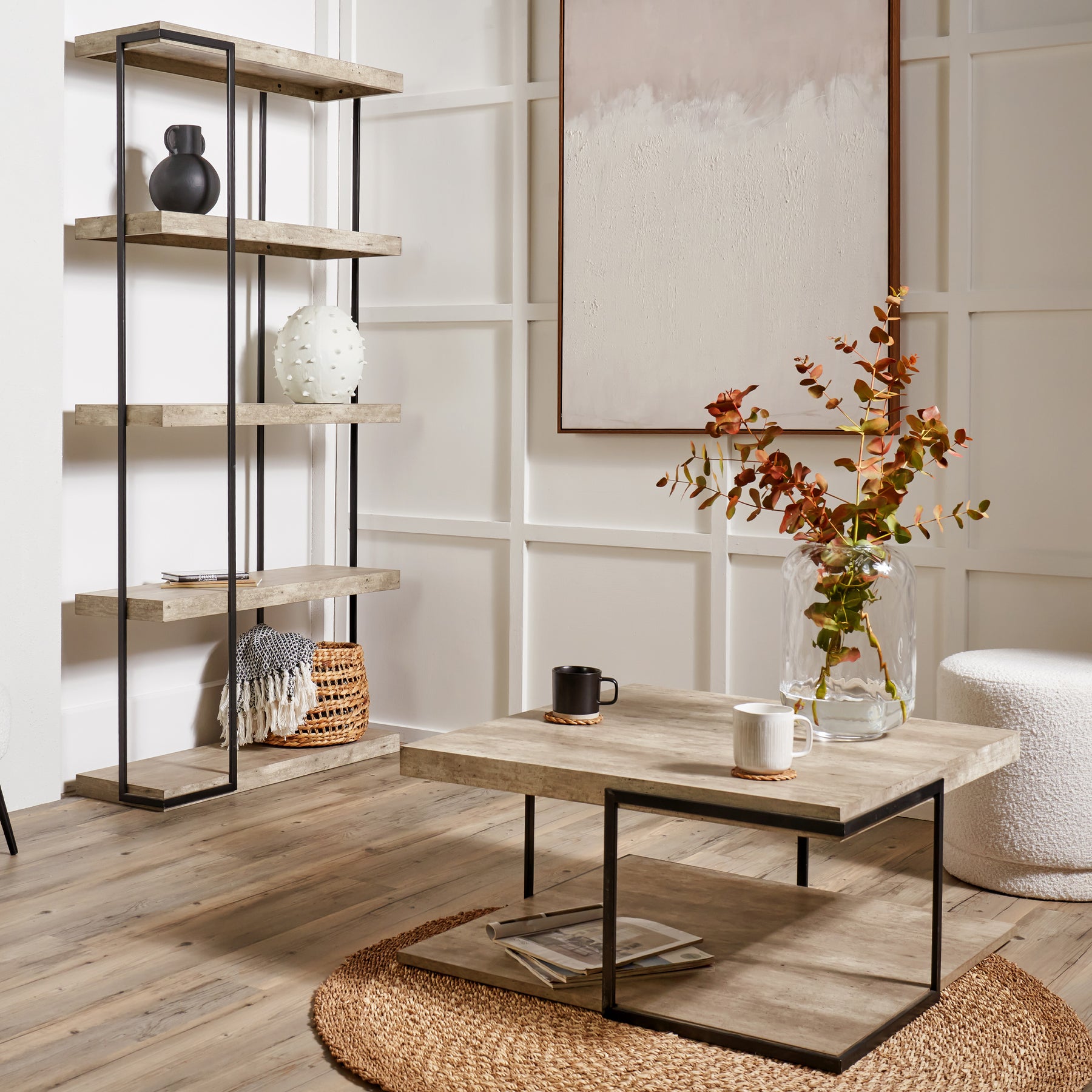 Jersey Concrete Effect Coffee Table from Roseland Furniture