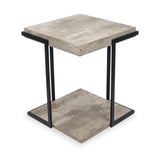 Jersey Concrete Effect Side Table from Roseland Furniture