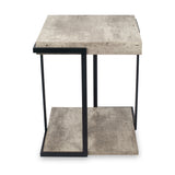 Jersey Concrete Effect Side Table from Roseland Furniture