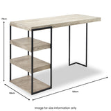 Jersey Concrete Effect Desk from Roseland Furniture