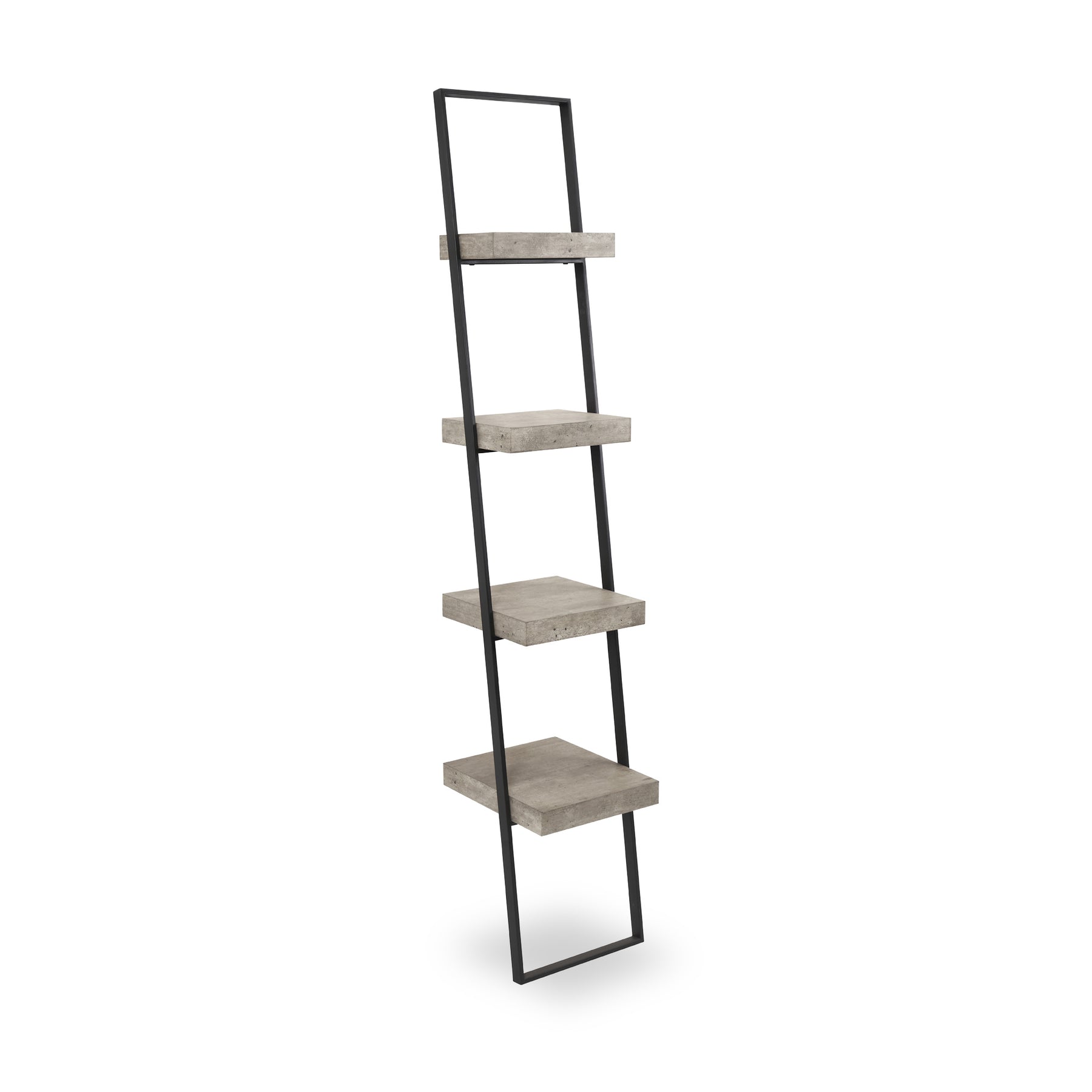 Jersey Concrete Effect 4 Shelf Ladder Unit from Roseland Furniture