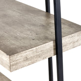 Jersey Concrete Effect 4 Shelf Unit from Roseland Furniture